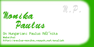 monika paulus business card